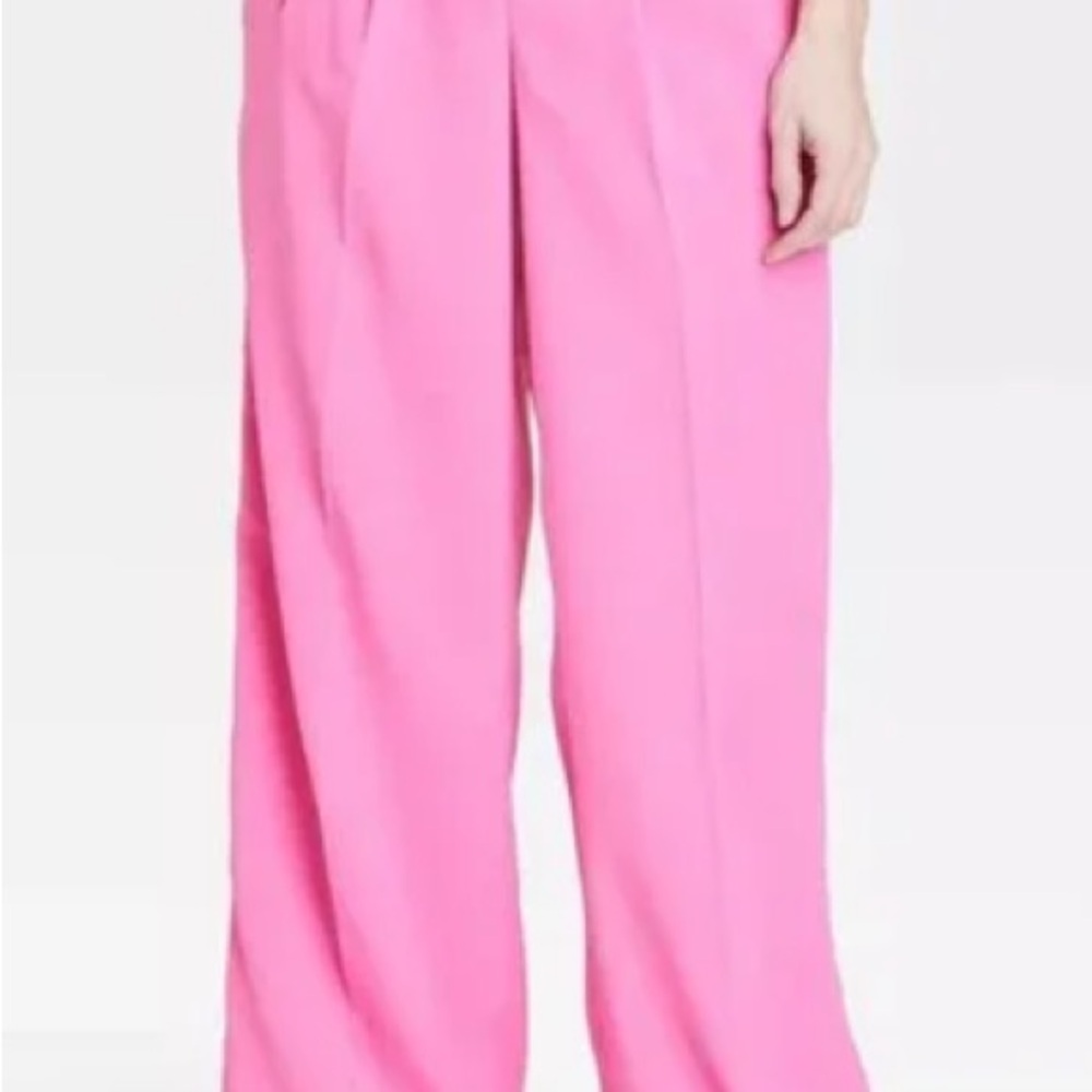 Women's Pink Wide-Leg Pants